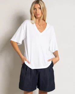 Smallable Woman Tee-Shirts, Tops-Cloud T-shirt Organic cotton Blanc