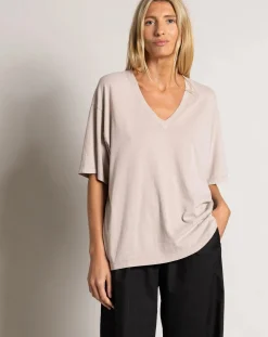 Smallable Woman Tee-Shirts, Tops-Cloud T-shirt Organic cotton Mastic