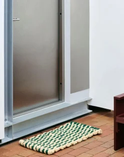 Hay Tapis-Coco Stripe Wave doormat Vert foncé