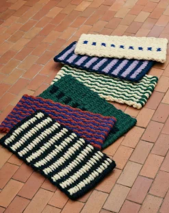 Hay Tapis-Coco Stripe Wide doormat Lavande