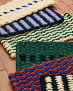 Hay Tapis-Coco Stripe Wide doormat Lavande