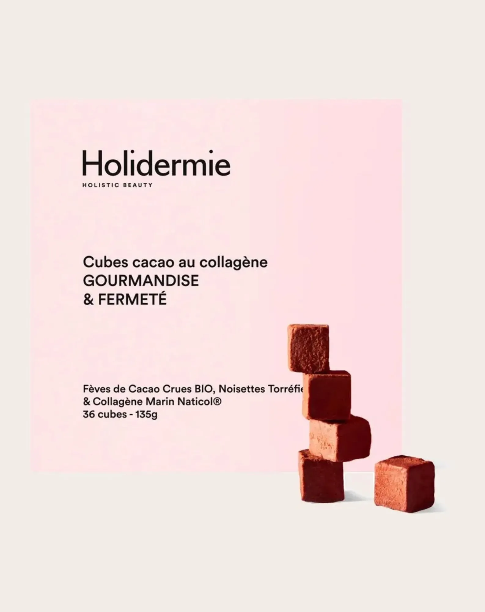 Holidermie Compléments Alimentaires-Cocoa Cube with Collagen - 135g Non teinté