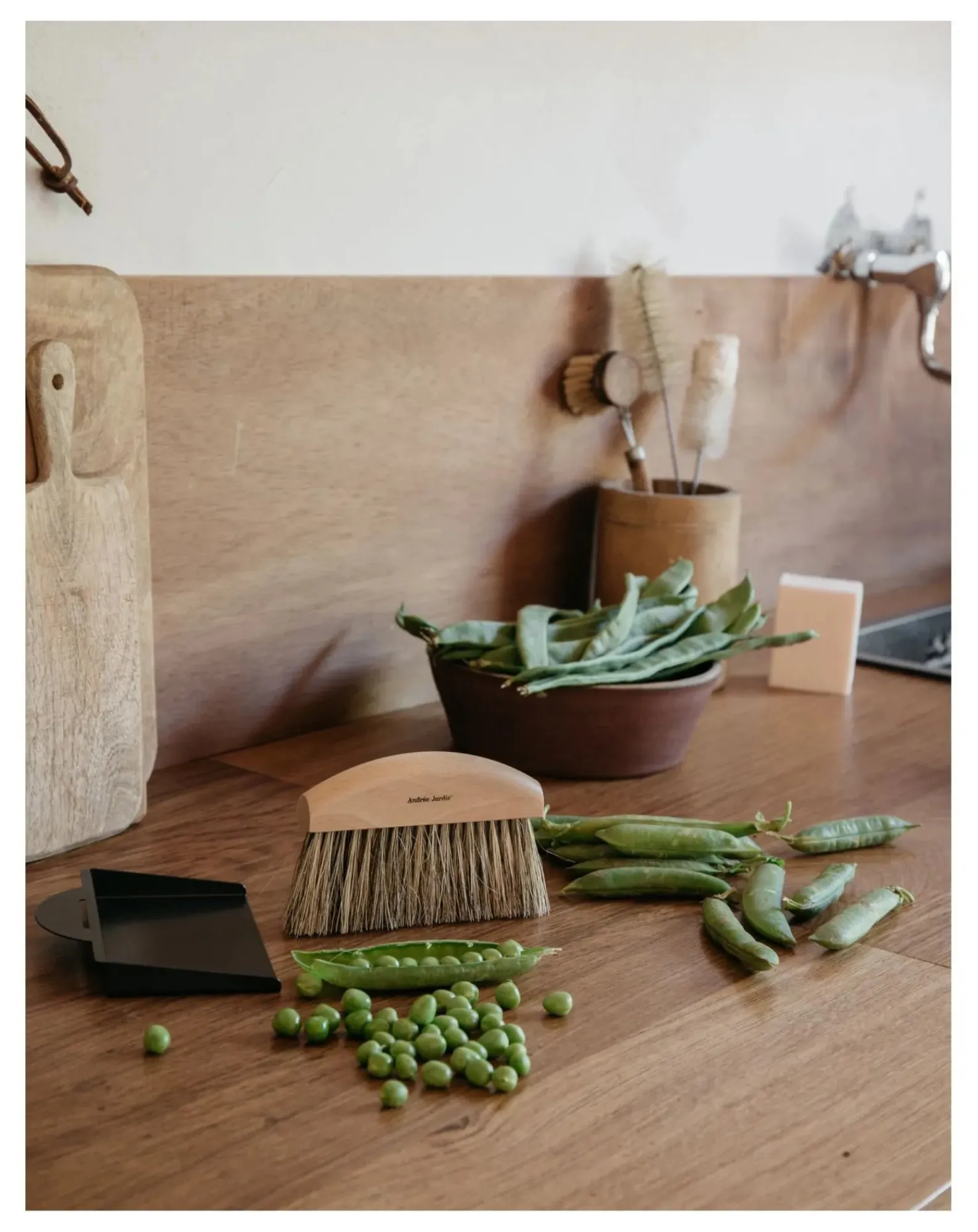 Andrée Jardin Nettoyage, Entretien-Coffret ramasse-miettes de table - Clynk Nature Noir