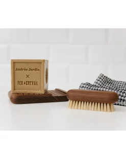 Andrée Jardin Nettoyage, Entretien-Coffret savon et brosse x Fer à Cheval Naturel