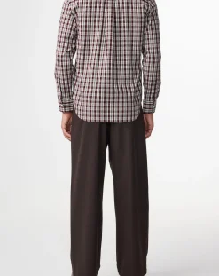 NN.07 Chemises-Colby shirt 50007 Cotton checks Bordeaux