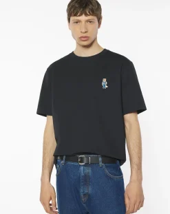 Maison Kitsuné Tee-Shirts, Polos-Comfort Cotton Dressed Fox T-Shirt Noir
