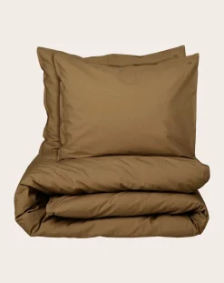 Suite 702 Linge De Lit-Comforter cover in organic percale Khaki