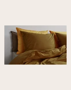 Suite 702 Linge De Lit-Comforter cover in organic percale Khaki