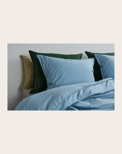 Suite 702 Linge De Lit-Comforter cover in organic percale Bleu ciel