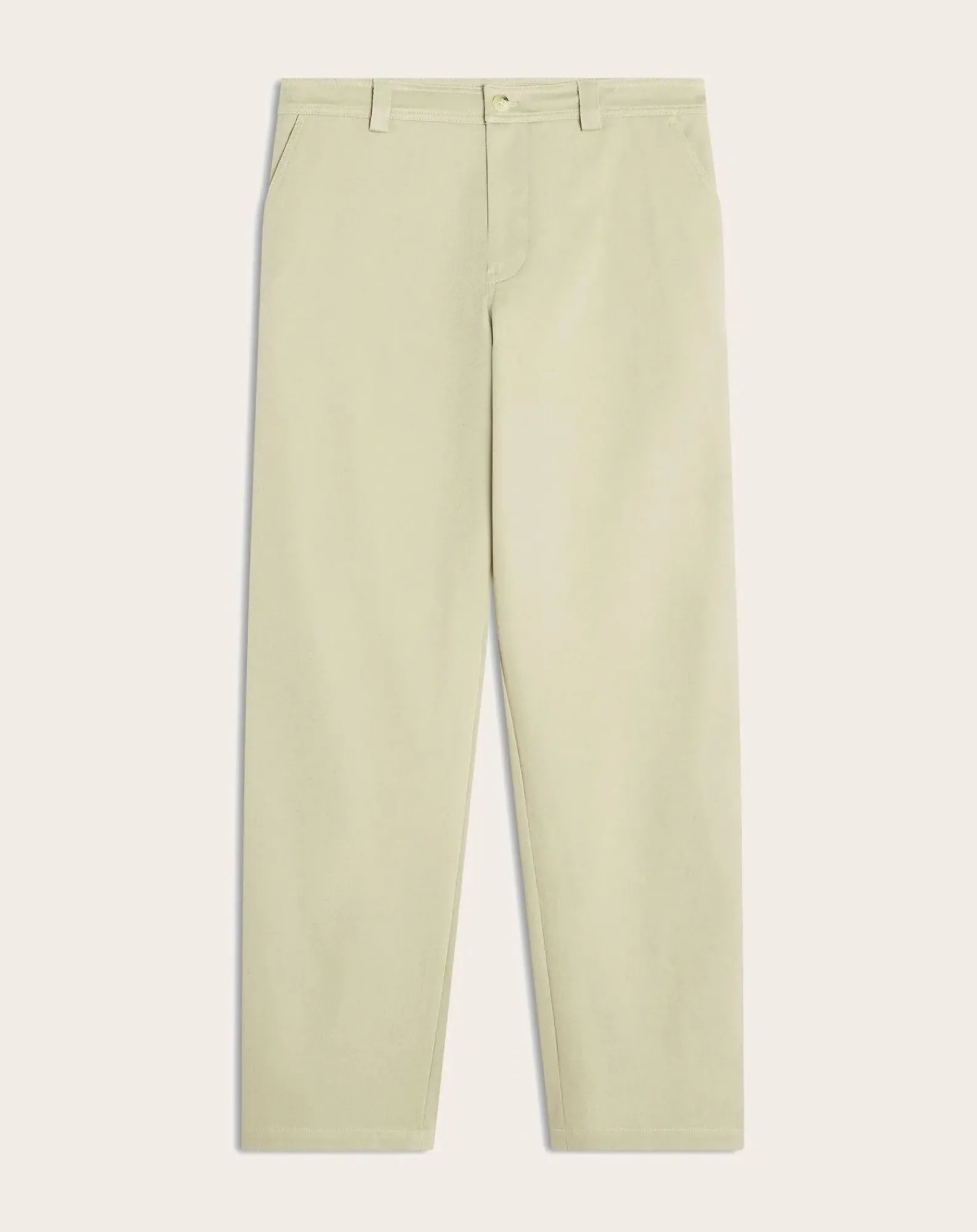 Maison Kitsuné Pantalons, Jeans-Cotton Casual Trousers Beige