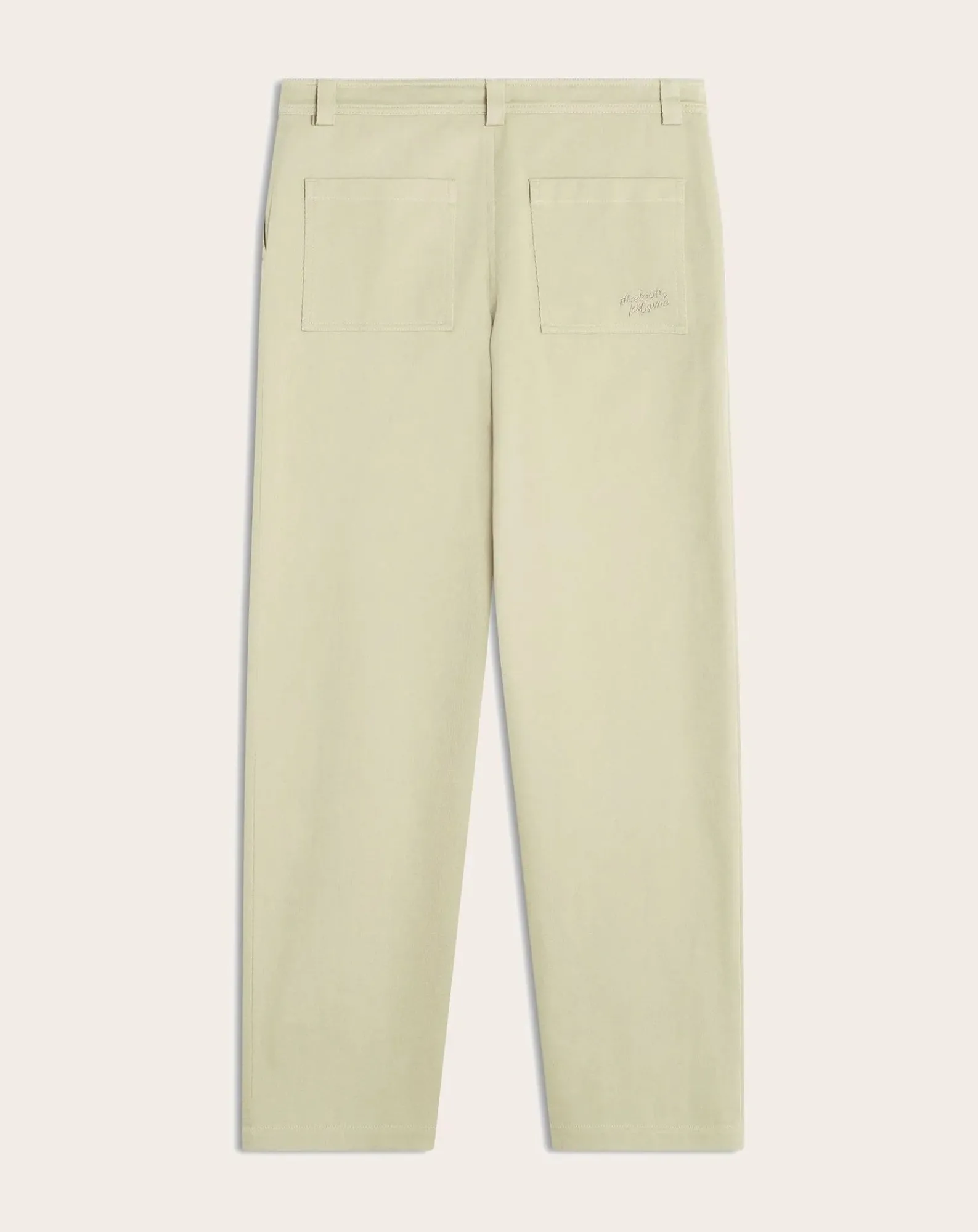 Maison Kitsuné Pantalons, Jeans-Cotton Casual Trousers Beige