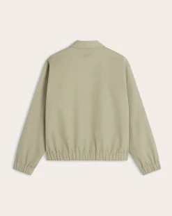 Maison Kitsuné Vestes, Manteaux-Cotton Elasticated Zip Jacket Beige