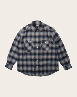 Frizmworks Chemises-Cotton Flannel Check Work Shirt Bleu marine