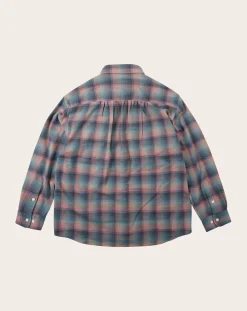 Frizmworks Chemises-Cotton Flannel Check Work Shirt Rose