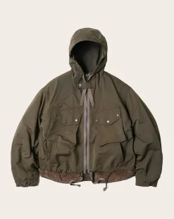 Frizmworks Vestes, Manteaux-Cotton Hooded Parka Vert olive