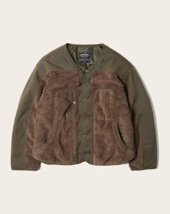 Frizmworks Vestes, Manteaux-Cotton Hooded Parka Vert olive