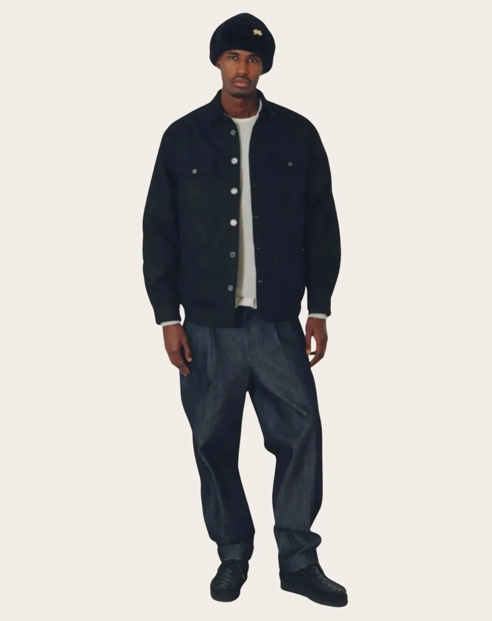 Later Vestes, Manteaux-Cotton Quilted Jacket Noir
