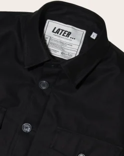 Later Vestes, Manteaux-Cotton Quilted Jacket Noir