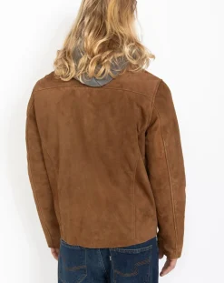 Schott Vestes, Manteaux-Cowhide Leather Worker Jacket Marron
