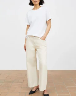 Skall Studio Pantalons, Jeans-Crop Taylor Organic Cotton Jeans Ecru
