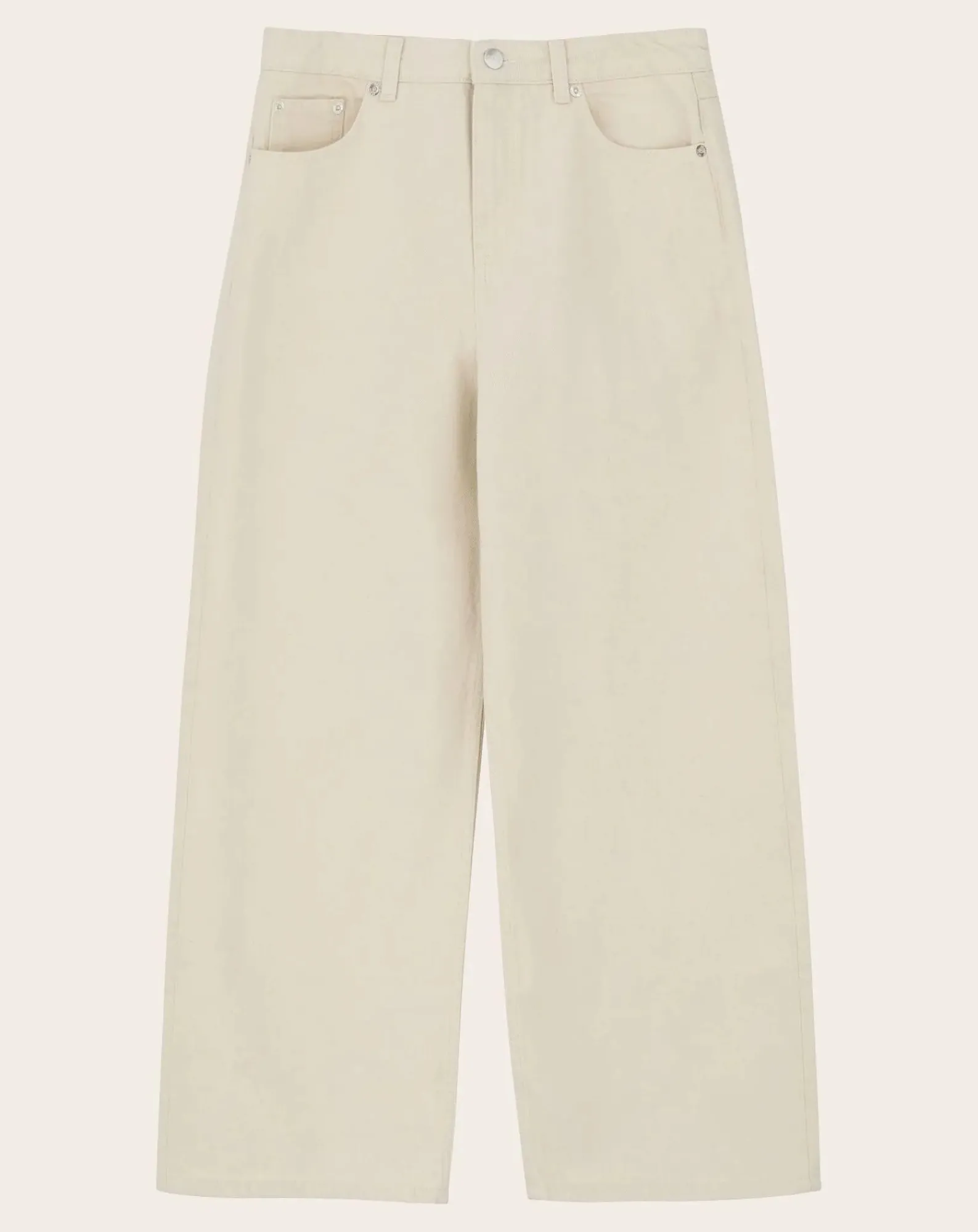 Skall Studio Pantalons, Jeans-Crop Taylor Organic Cotton Jeans Ecru