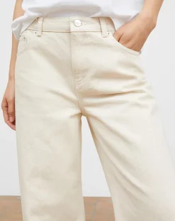 Skall Studio Pantalons, Jeans-Crop Taylor Organic Cotton Jeans Ecru