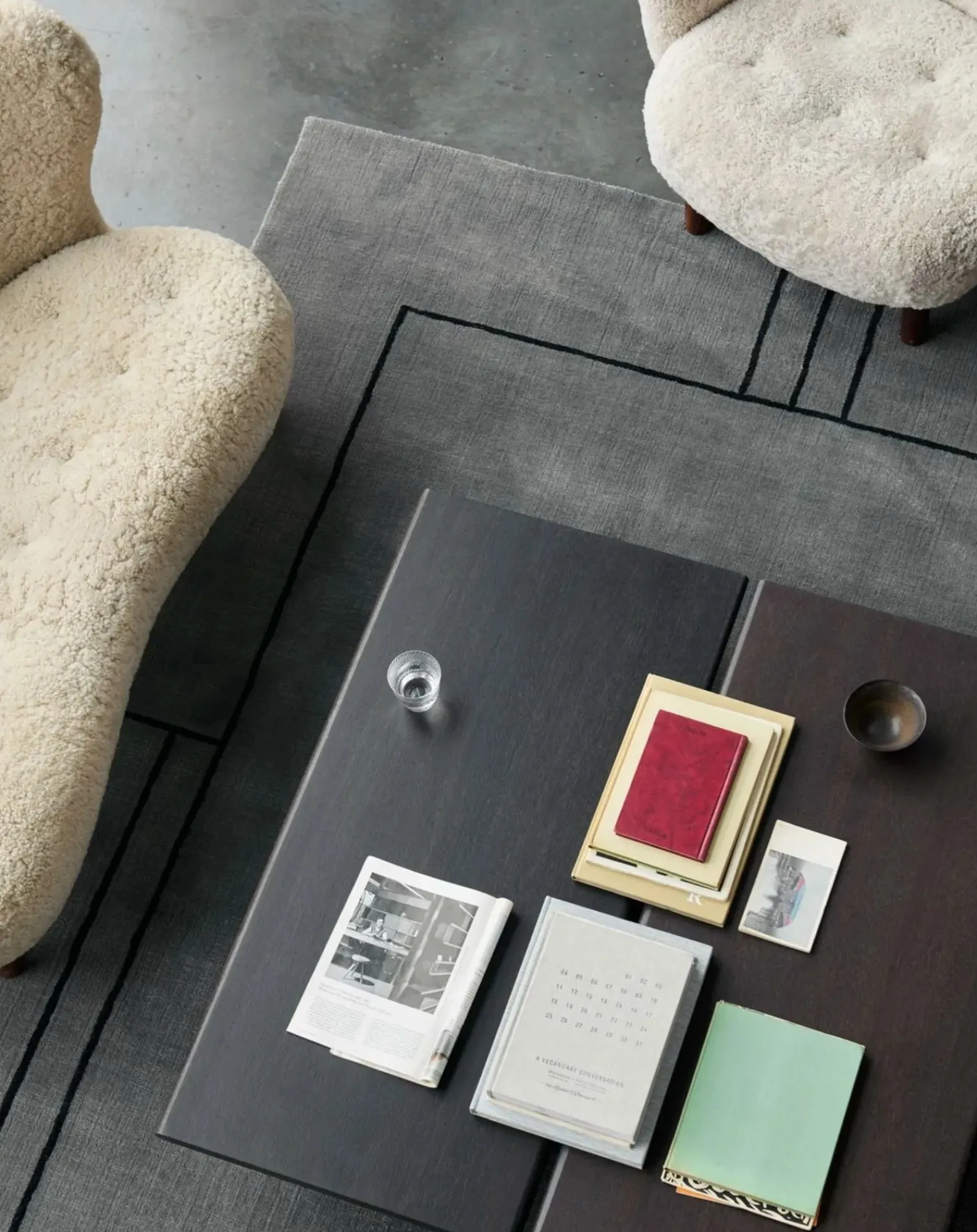 & Tradition Tapis-Cruise carpet Gris