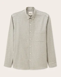 Noyoco Chemises-Curtis Grey checks Cotton Long Sleeve Shirt Gris