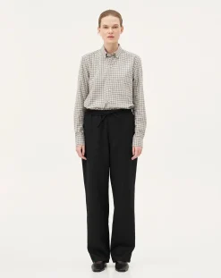 Noyoco Chemises-Curtis Grey checks Cotton Long Sleeve Shirt Gris