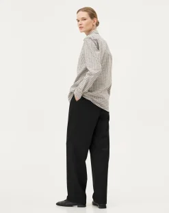 Noyoco Chemises-Curtis Grey checks Cotton Long Sleeve Shirt Gris