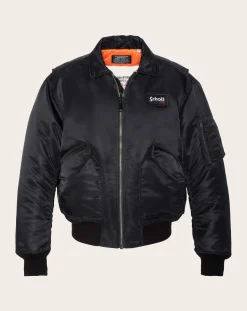 Schott Vestes, Manteaux-CWU Bomber Jacket Noir
