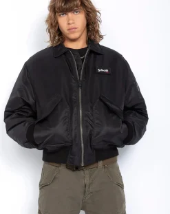 Schott Vestes, Manteaux-CWU Bomber Jacket Noir