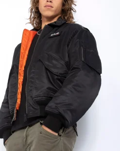 Schott Vestes, Manteaux-CWU Bomber Jacket Noir