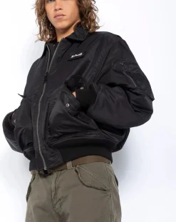 Schott Vestes, Manteaux-CWU Bomber Jacket Noir