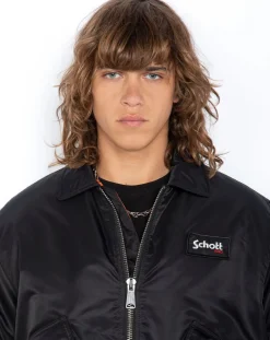 Schott Vestes, Manteaux-CWU Bomber Jacket Noir