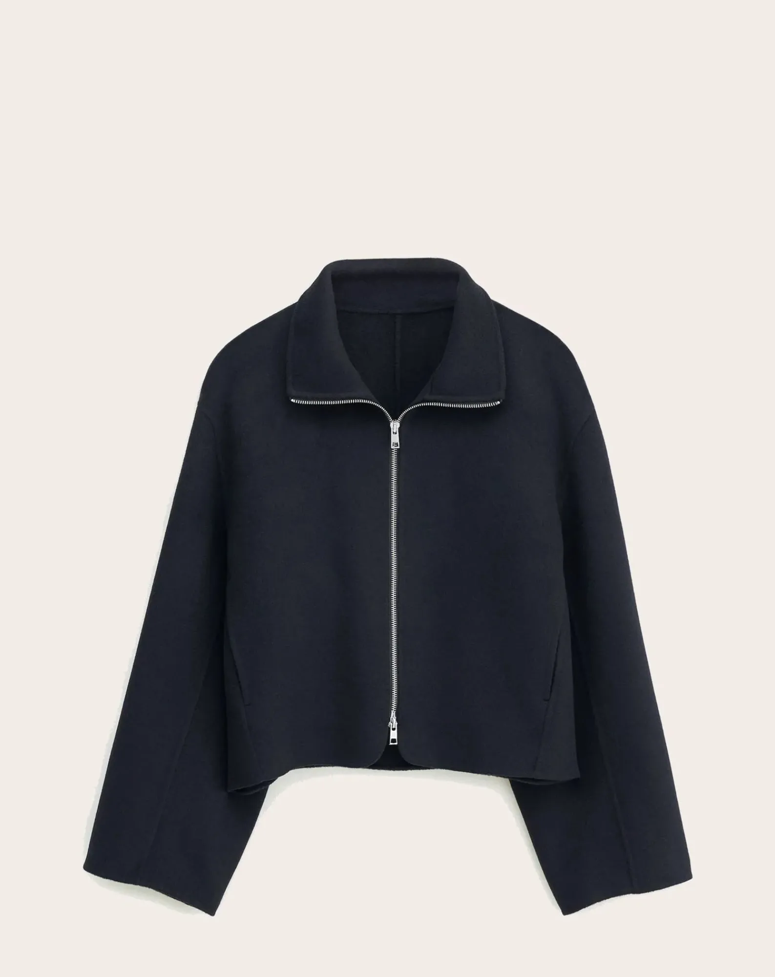 Filippa K Vestes, Manteaux-Dafina lightweight jacket in wool and cashmere Noir