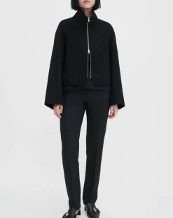 Filippa K Vestes, Manteaux-Dafina lightweight jacket in wool and cashmere Noir