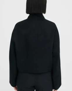 Filippa K Vestes, Manteaux-Dafina lightweight jacket in wool and cashmere Noir