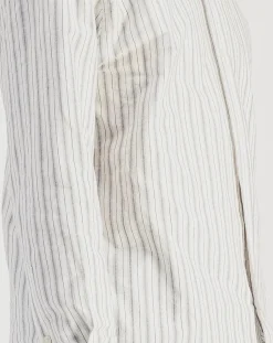 Parages Chemises-Daily Striped Cotton Poplin Shirt Blanc