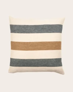 Libeco Coussins|Coussins-Dakota Stripe cushion cover Ecru