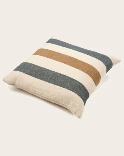Libeco Coussins|Coussins-Dakota Stripe cushion cover Ecru