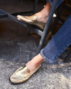 Sebago Derbies, Mocassins-Dan Met loafers Doré