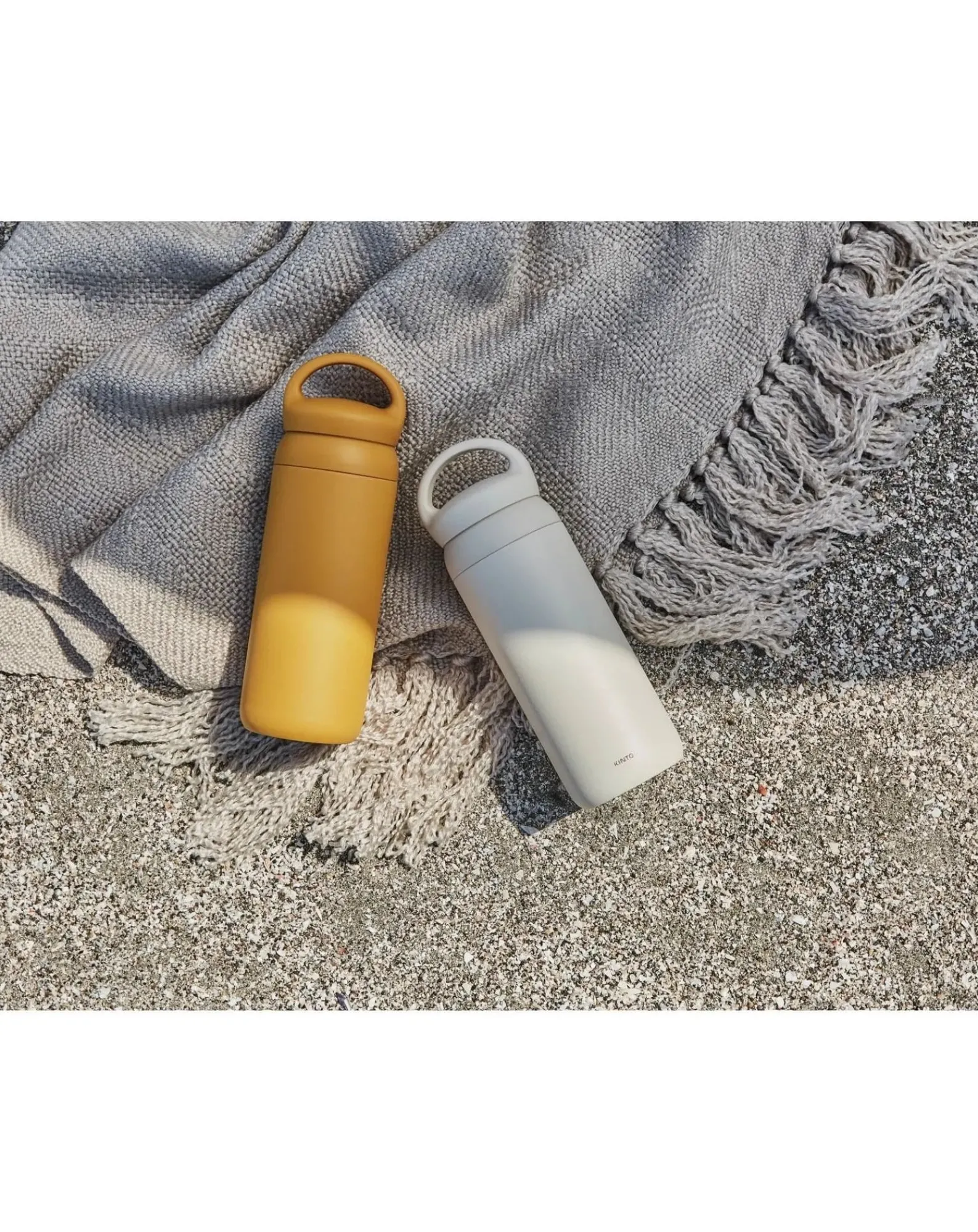 Kinto Gourdes, Lunch-Box-Day Off Bottle - 500 ml Blanc