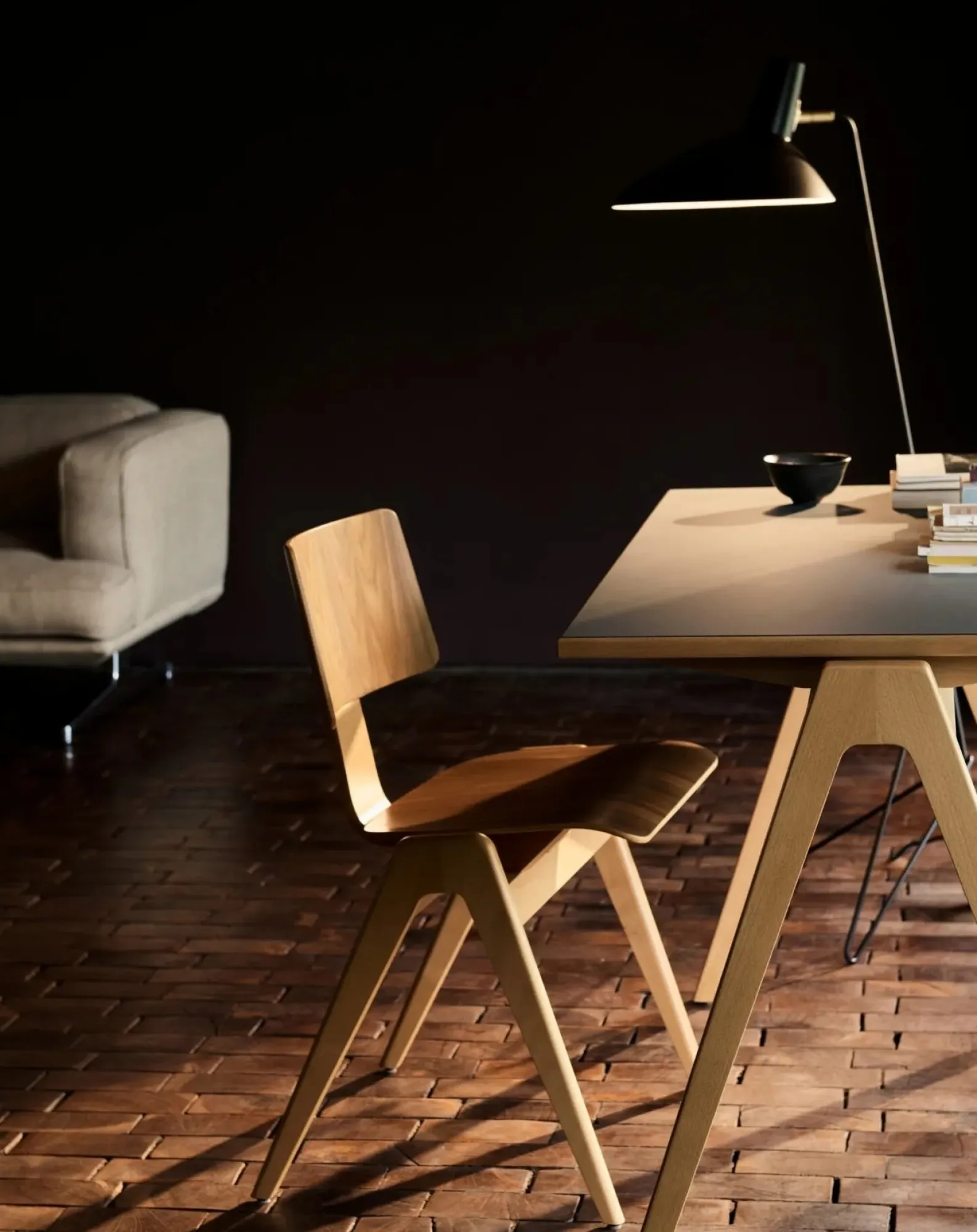 & Tradition Chaises, Tabourets-Daystack RD1 chair, Robin Day Noyer