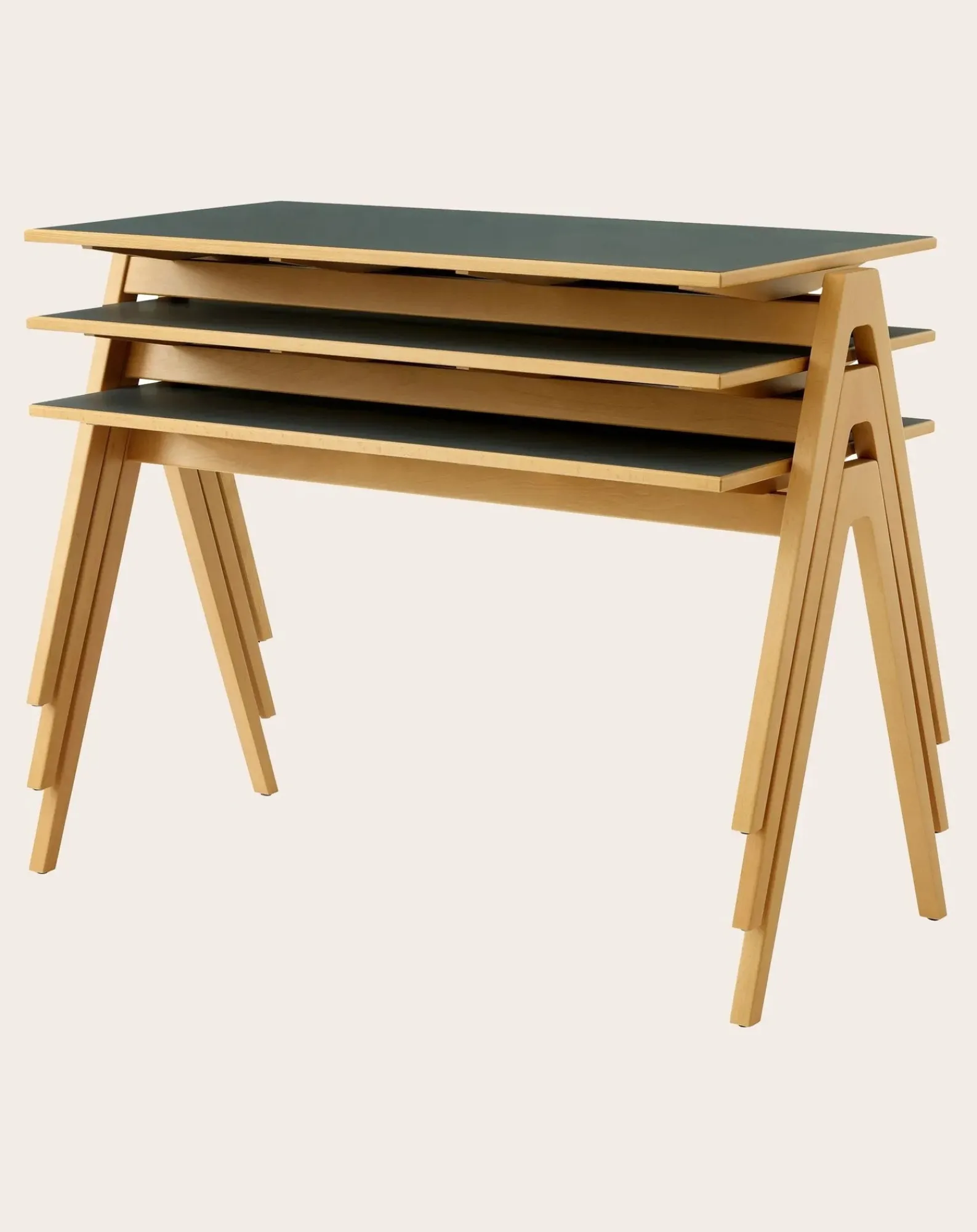 & Tradition Tables, Bureaux-Daystack RD2 table, Robin Day Bouleau