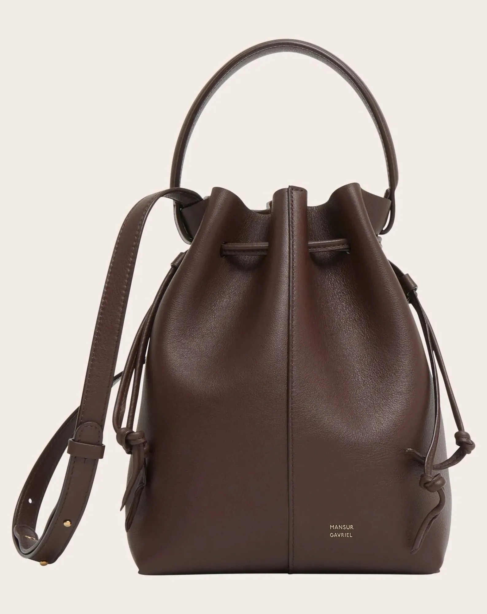 Mansur Gavriel Sacs À Bandoulière-Dea Bucket bag Chocolat