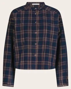 By Bar Blouses, Chemises-Dean Carreaux Blouse Marron