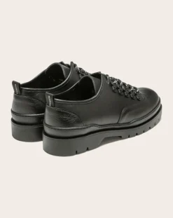 Kleman Derbies, Mocassins-Derbies Notched Sole CG Leather Courier Noir