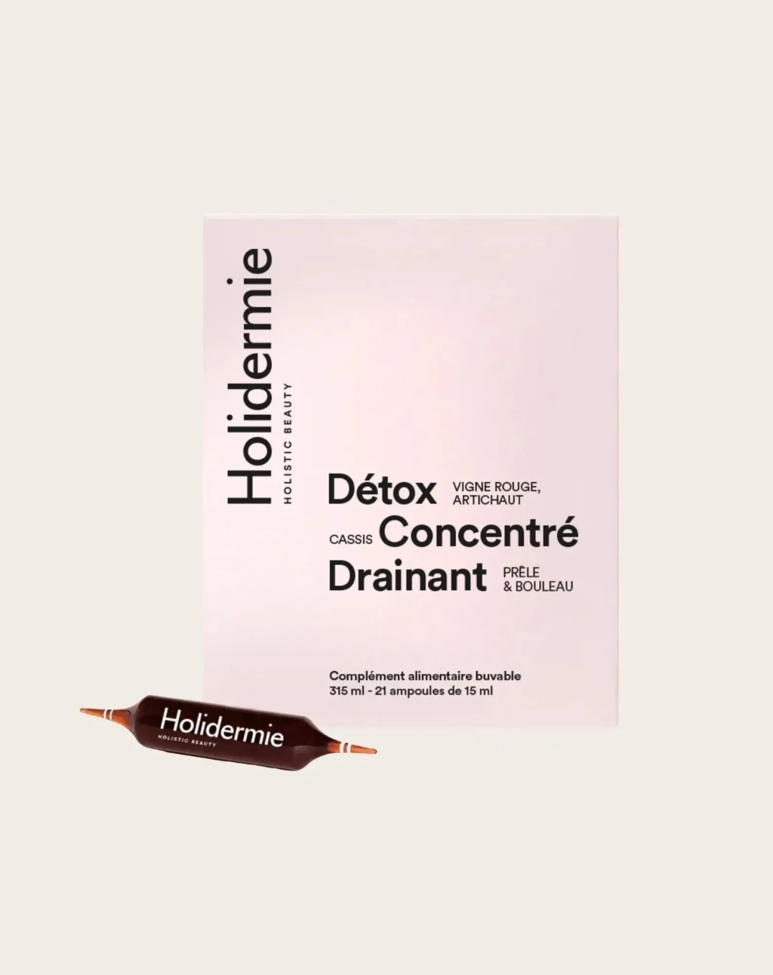 Holidermie Compléments Alimentaires-Detox draining concentrate - 21 phials Non teinté