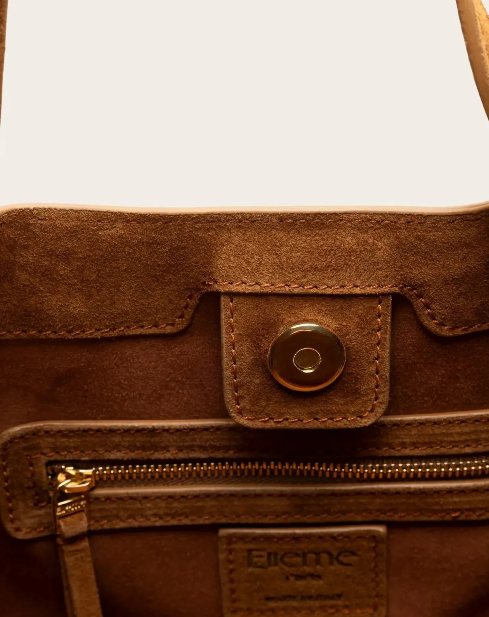 Elleme Cabas-Dimple tote bag Sweden Cognac